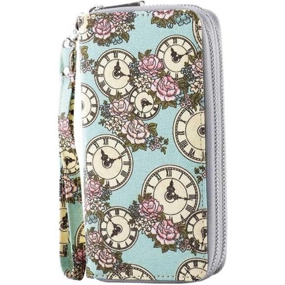 Double Zipper Long Clutch Wallet for Women 06 - Picture 1 of 6